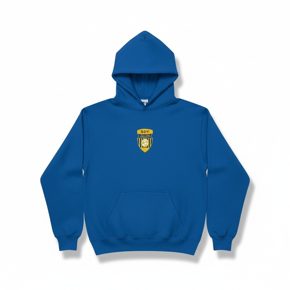 Gildan Royal Blue SDY Jaguars Soccer Pullover Hoodie, Youth‎ XL, Heavy Blend